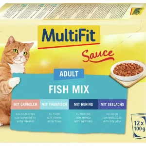 Preiswert Multifit Adult Sauce Fish Mix 12x100 g